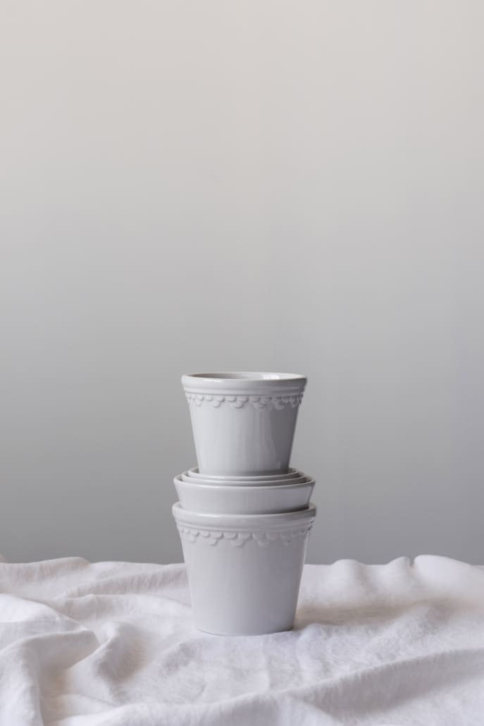 Københavner GLAZED Mineral White i flere størrelser